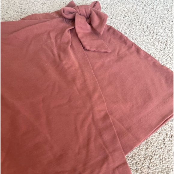 Brown Dynamite Wrap Skirt with Tie - Picture 2 of 5